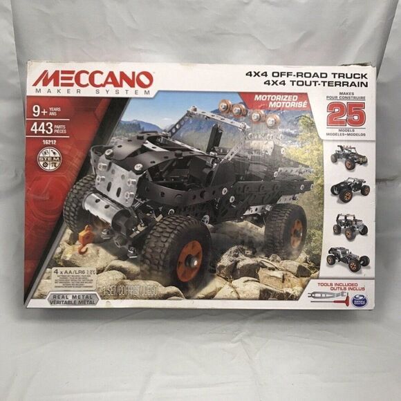 Meccano 6028599 443 Piece Maker System 4x4 Off-Road Truck Kit For Ages 9+ NS137 - Picture 6 of 9